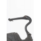Paire de grues en bronze à patine noire