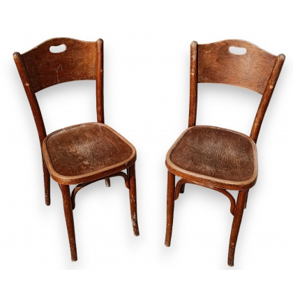 Paire de chaises de bistrot par HORGEN Glarus