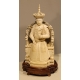 Paire de dignitaires en ivoire sculpté