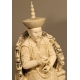 Paire de dignitaires en ivoire sculpté