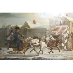 Tableau russe \"Traineau\"