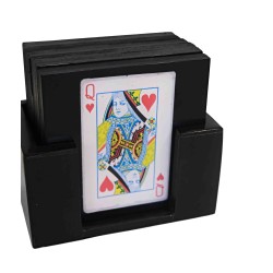 Card game coasters, square
