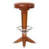 Tabouret de bar Canoe, cuir vintage