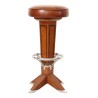 Tabouret de bar Canoe, cuir vintage