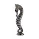 Hippocampe en aluminium finition nickel