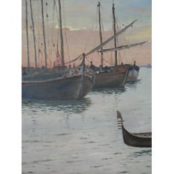 Paintings | Painting: ‘The Grand Canal in Venice’ by Moinat SA  – Antiques and home décor