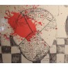 Lithographie avec poème de Bruno BAYEN