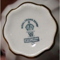 Service en porcelaine Paquerettes bordure dorée