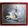 Tableau \"Obélisque\" signé J. ROLL