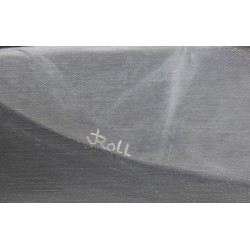 Tableau \"Obélisque\" signé J. ROLL