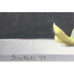 Tableau \"Étains\" signé Jean ROLL 77