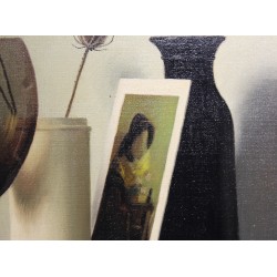 Tableau \"Chardons\" signé Jean ROLL 69