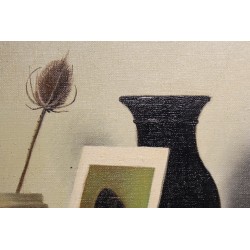 Tableau \"Chardons\" signé Jean ROLL 69