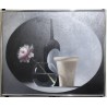 Tableau \"Pivoine\" signé JR