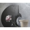 Tableau \"Pivoine\" signé JR