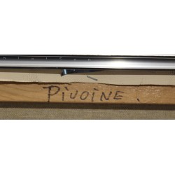 Tableau \"Pivoine\" signé JR