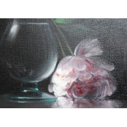 Tableau \"Les feux de la Rampe\" signé J. ROLL
