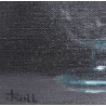 Tableau \"Les feux de la Rampe\" signé J. ROLL