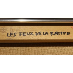 Tableau \"Les feux de la Rampe\" signé J. ROLL