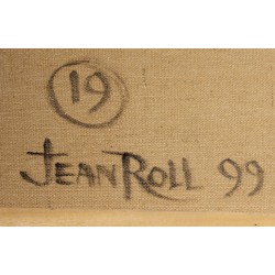 Tableau \"Les feux de la Rampe\" signé J. ROLL
