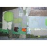 Tableau \"Composition abstraite\" signé BODJOL