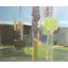 Tableau \"Composition abstraite\" signé BODJOL