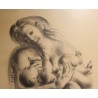 Gravure "Mère allaitant" signée ERNI
