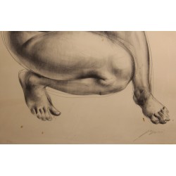 Gravure "Mère allaitant" signée ERNI