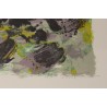 Lithograph entitled ‘Abstract Composition’, signed SARTHOU