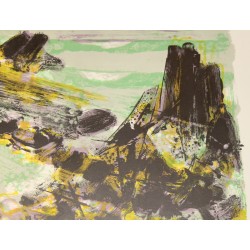 Lithograph entitled ‘Abstract Composition’, signed SARTHOU