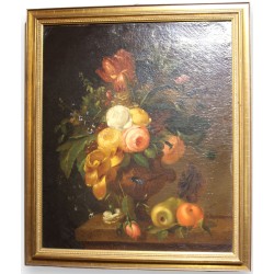 Tableau nature morte \"Bouquet de fleurs\"