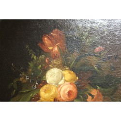 Tableau nature morte \"Bouquet de fleurs\"