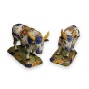 Paire de vaches en faïence de Delft