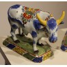 Paire de vaches en faïence de Delft