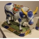 Paire de vaches en faïence de Delft