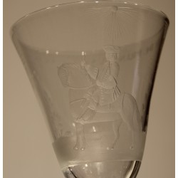 Verre gravé "Vivat de Prins Van Oranje"