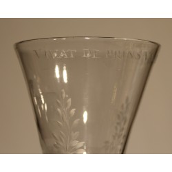 Verre gravé "Vivat de Prins Van Oranje"