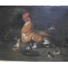 Paintings | Painting: ‘Hen and her chicks’. Moinat SA  – Antiques and home décor
