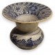 Vase bleu-blanc en faïence de Delft