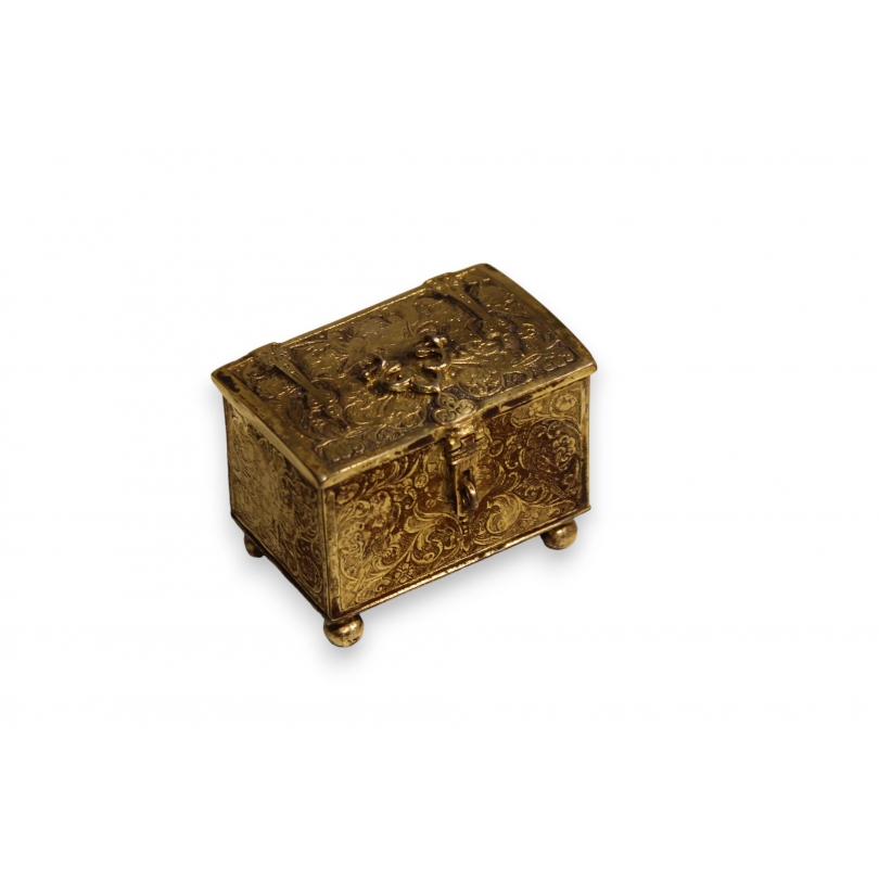 Knottekistje ou Coffret de mariage en argent