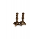 Paire de bougeoirs miniature en argent