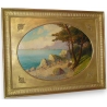 Tableau "Bord de mer", signé.