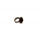 Bague en argent 835 et ambre