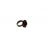Bague en argent 835 et ambre