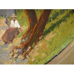 Paintings | Painting entitled ‘Seaside’, signed. Moinat SA  – Antiques and home décor