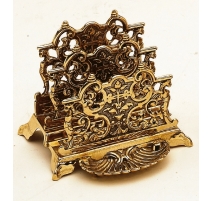 Porte-lettres en laiton poli