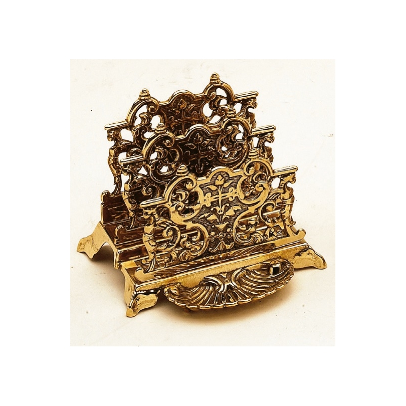 Porte-lettres en laiton poli
