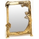 Miroir en laiton poli "Lady"