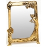 Miroir en laiton poli "Lady"