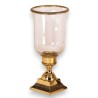 Photophore en laiton poli et verre